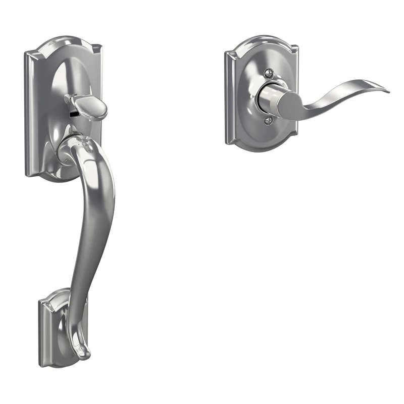SCHLAGE FE285 625 Acc CAM LH Lower Half Handleset, Bright Chrome