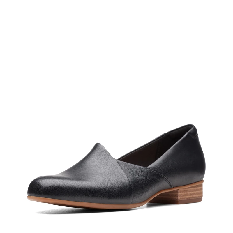 Clarks Women's Juliet Palm Loafer, Black Leather, 8.5 UK