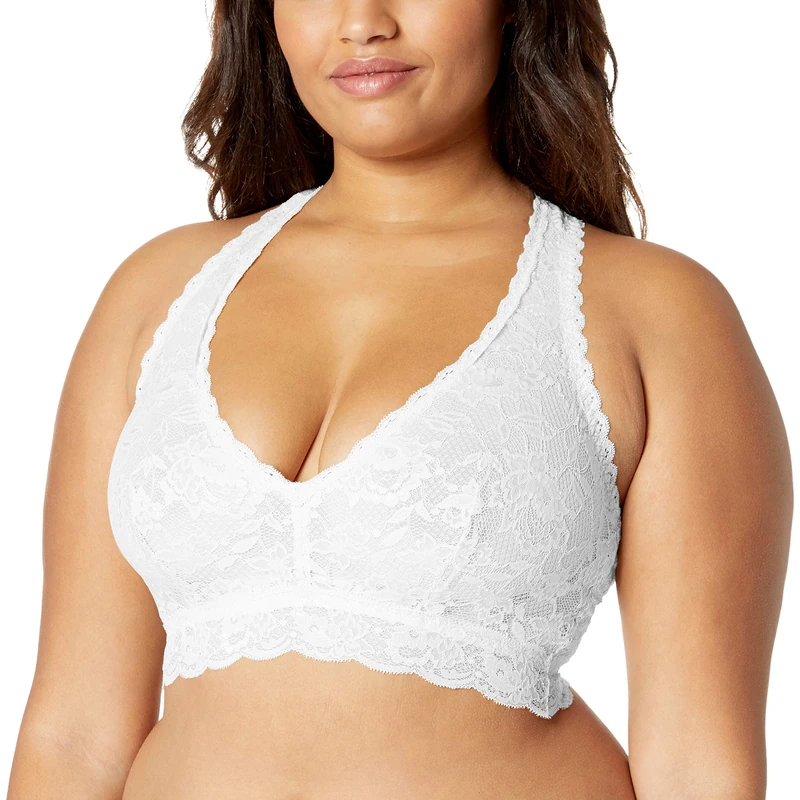 Cosabella Women's Never Say Nevertm Curvy Racie Racerback Bralette Bra Not Applicable, Blanc, X-Large