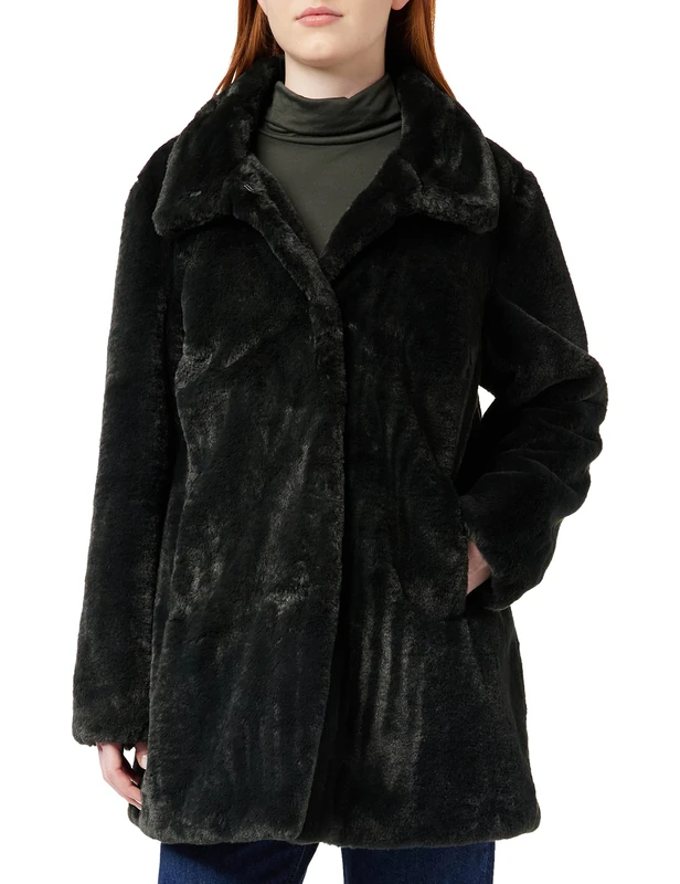 Oakwood Womens 62688 V-Neck Long Sleeve Coat - Grey - UK 16
