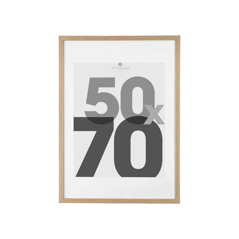 Atmosphera Eva Wooden Photo Frame 50 x 70 cm Beige