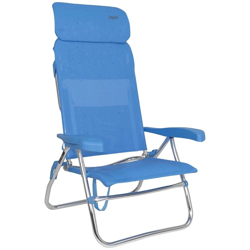 Silla-cama playa 6 pos.Dural.(Multifiber) Cabezal COMPACT