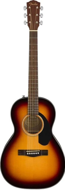 Fender CP-60S Parlor Acoustic Guitar, Walnut Fingerboard, Sunburst, Comes with Free Virtual Lessons
