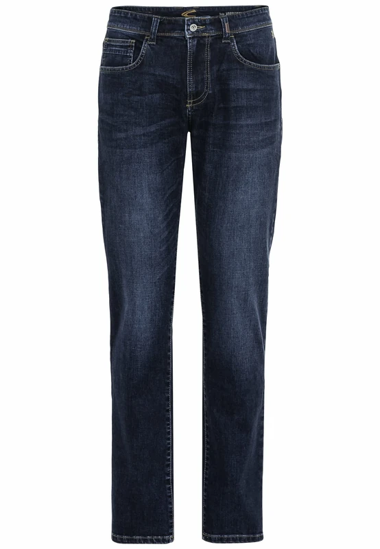 camel active Men's 5-Pocket Woodstock Bootcut Jeans, Blue, W46/L34