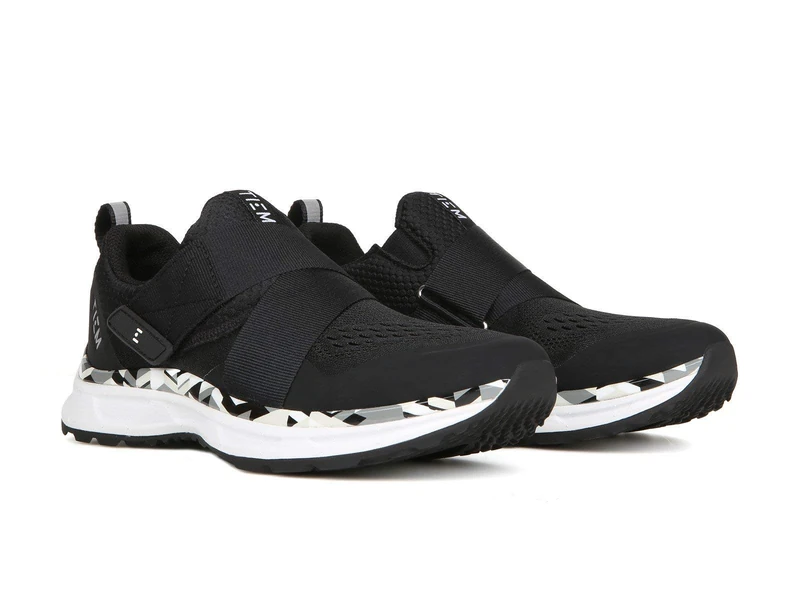 TIEM Slipstream - Indoor Cycling Shoe, SPD Compatible - Women's, Black Geometric, 6.5 UK