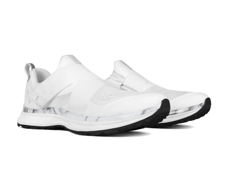 TIEM Slipstream - Indoor Cycling Shoe, SPD Compatible - Women's, White Marble, 5 UK
