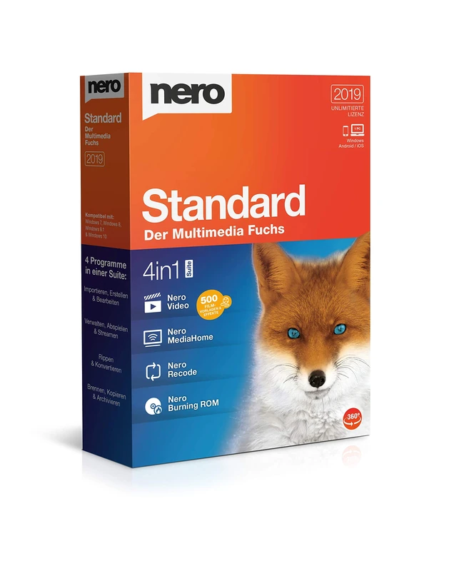 Nero Standard 2019 - 4in1 Multimedia Software Suite - Image 1