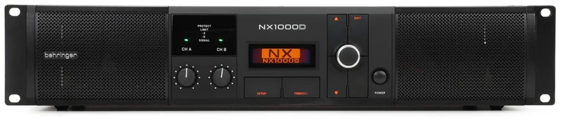 Behringer NX1000D Ultra-Lightweight 1000 Watt Class-D Power Amplifier with DSP Control and SmartSense Loudspeaker Impedance Compensation