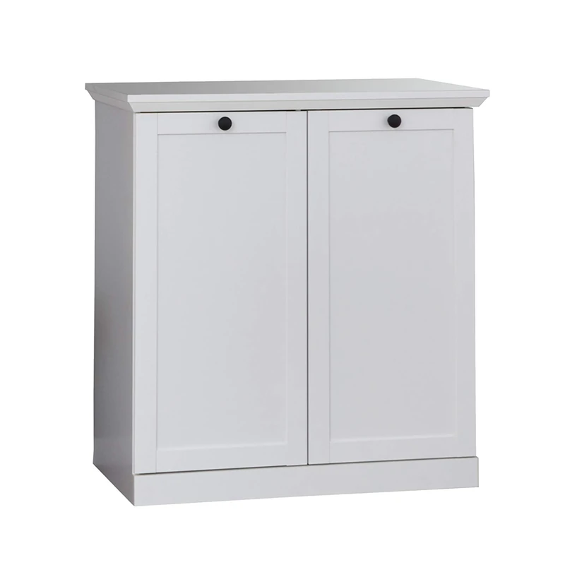 Furnline Wardrobe Dresser Sideboard With Plenty of Storage Space, Baxter, White, 81 x 88 x 41 cm