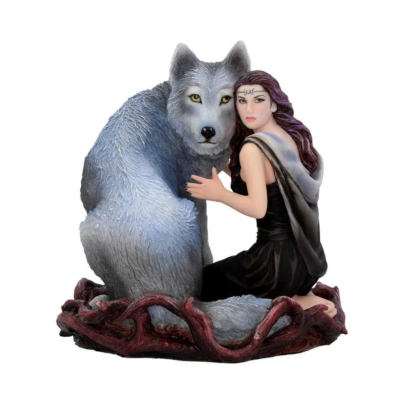Soul Bond Wolves Statue