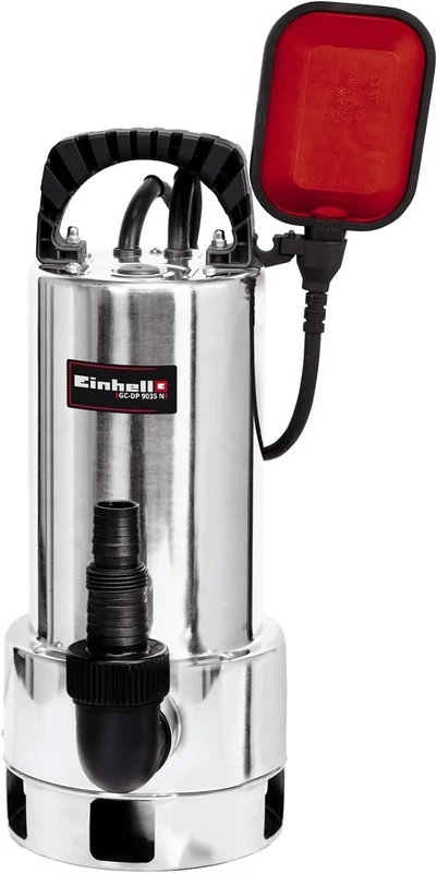 Einhell GC-DP 9035N Submersible Dirty Water Pump | 900W, Stainless Steel Pump, 18,000 L/h, Height-Adjustable Float Switch | 2-in-1 Electric Pump for Easy Drainage of Floods, Hot Tubs and Pools
