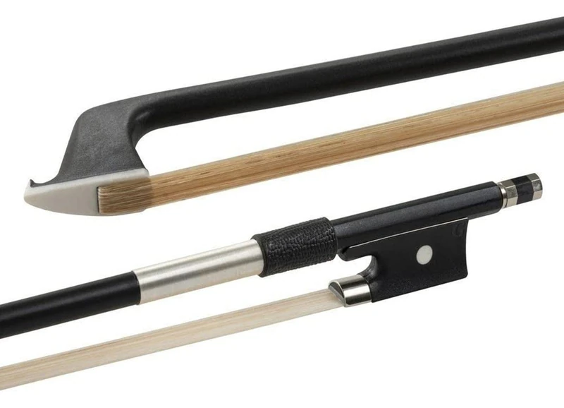 GLASSER violin bow,fibre glass, Made in USA, 203SH-34, nickel silver taping, for 3/4 violin