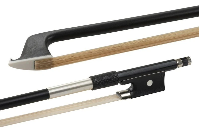 GLASSER violin bow,fibre glass, Made in USA, 203SH-14, nickel silver taping, for 1/4 violin