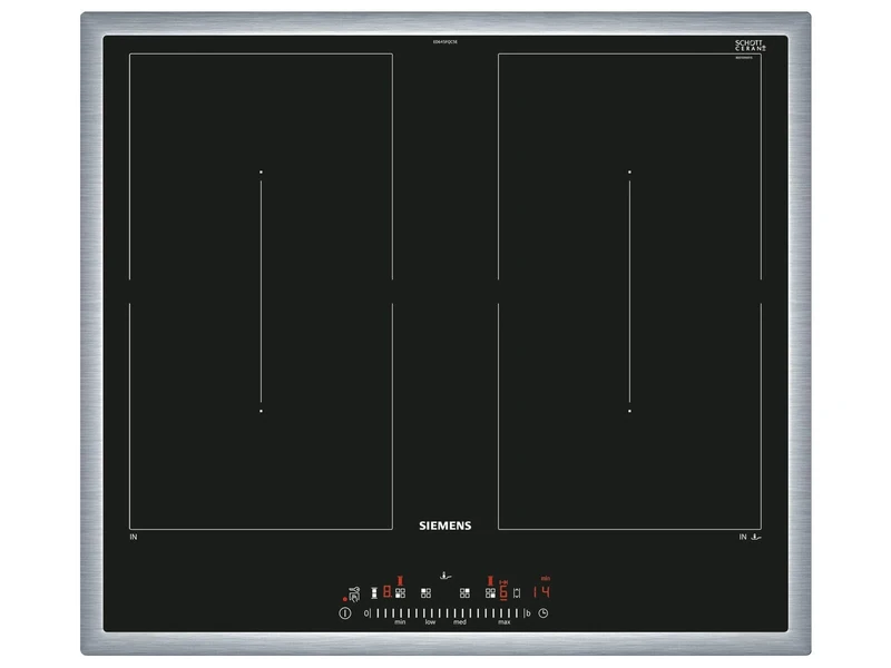 Siemens, iQ500, ED645FQC5E, Black, Stainless Steel Built-in Hob, Induction, 60 cm