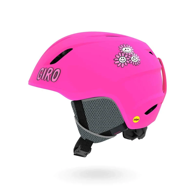 Girrj|#Giro Launch MIPS Snow Helmet - Matte Bright Pink Psych Blossom, Small 52-55.5cm