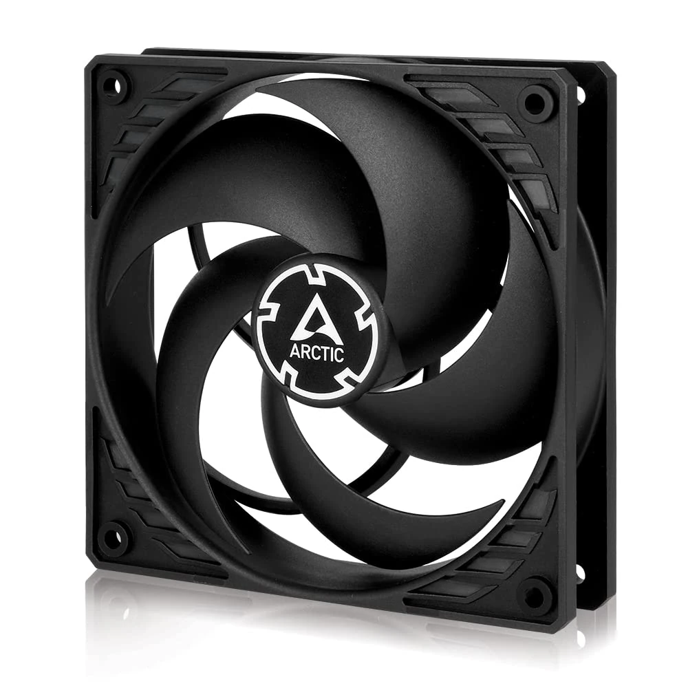ARCTIC P12 Silent - PC Fan, 120mm Fan, PC Case Fan, Pressure-optimised, Very quiet motor, Computer, Fan Speed: 1050 rpm - Black