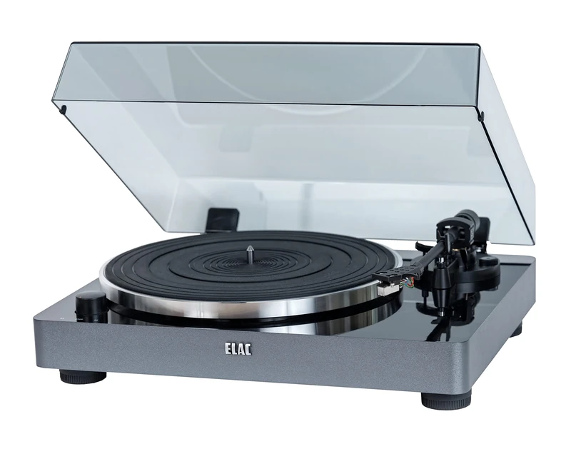 ELAC Miracord 50 record player with phono preamp, suitable for all music installations, excellent vinyl sound, quiet motor design