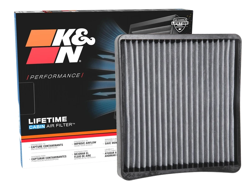 K&N Cabin Air filter compatible with Dodge 1500 (Classic) 3.6/5.7 2019- (VF2065), White
