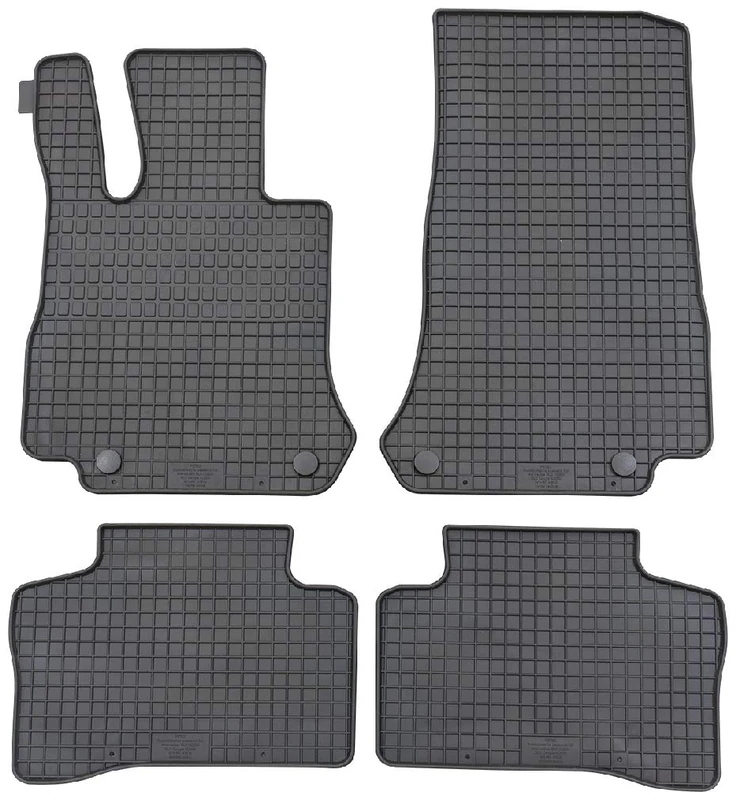 PETEX Rubber mats suitable for GLC (X253) from 09/2015 / GLC Coupe (C253) from 09/2016, floor mats, black, 4 pieces