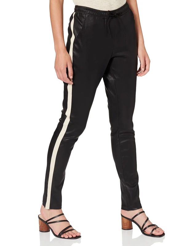 Goosecraft Women's Pants002 Pants, Black with Off White Blackwitho, W37 ('s Size: S)