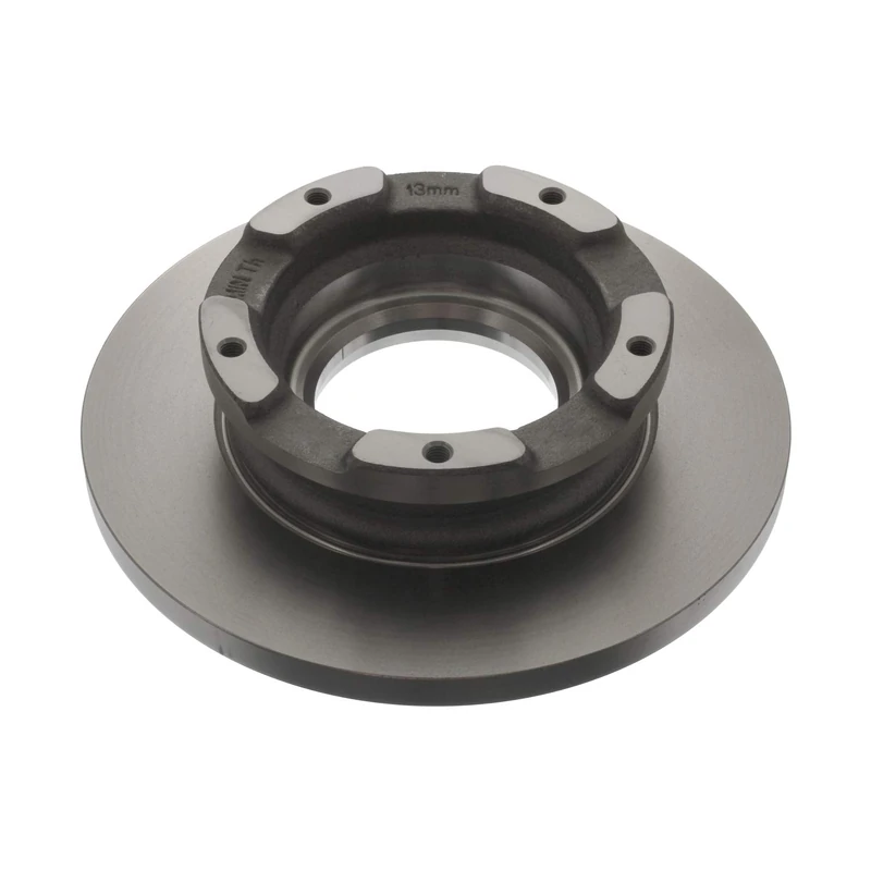 Blue Print ADF124318 Brake Disc Set with ABS pulse ring (2 Brake Disc) rear, full, No. of Holes 5