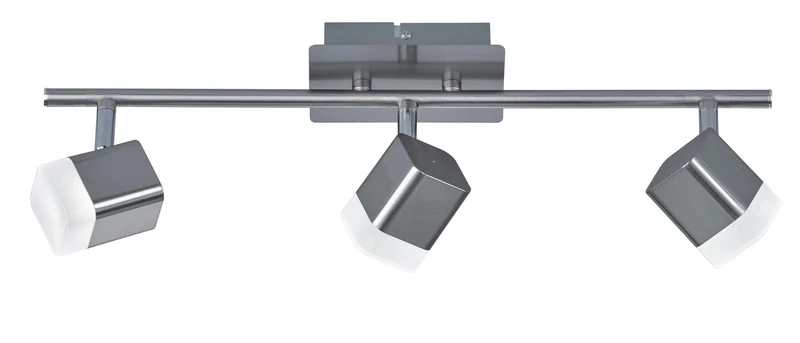 Reality Leuchten Roubaix R82153107 LED Ceiling Light Metal/Matte Nickel/White Acrylic / 3 x 4 Watt