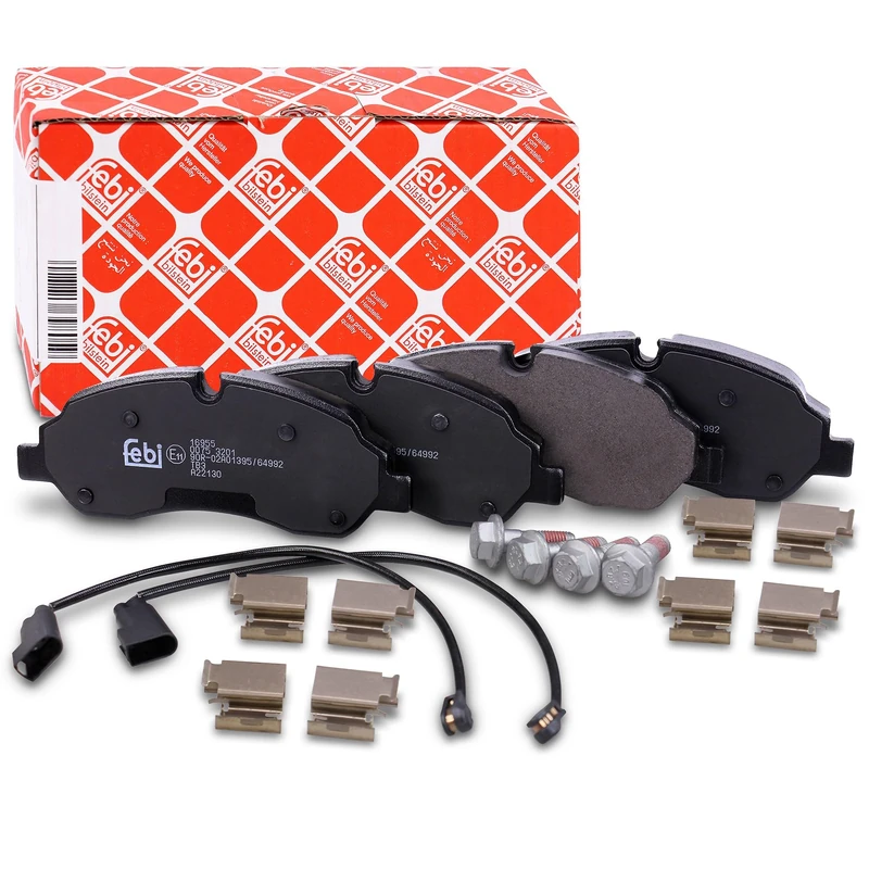 febi bilstein 16955 Brake Pad Set with fastening material, 1 unit