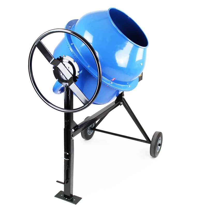 HYUNDAI Portable Electric Cement Mixer, 160 litre, 650w, Concrete Mixer with 160 Litre Mix Capacity, Puncture Proof Tyres, Cast Iron Gears, 3 Year Warranty - Image 1