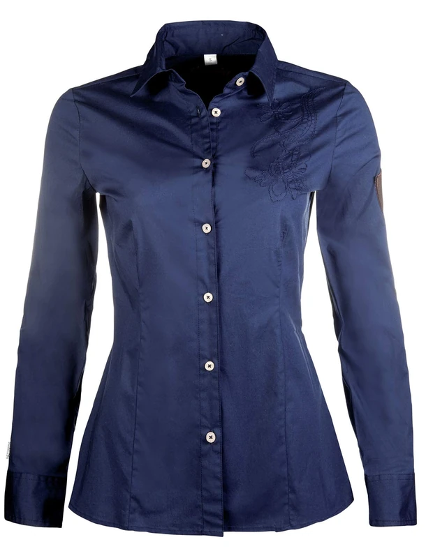 HKM Adults' Riding Blouse Moena-6900 Dark Blue XXL Trousers 6900 Dark Blue