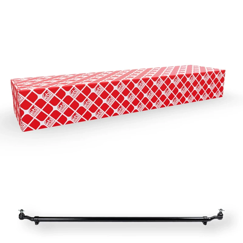 febi bilstein 103425 Tie Rod with castle nuts and cotter pins, pack of one