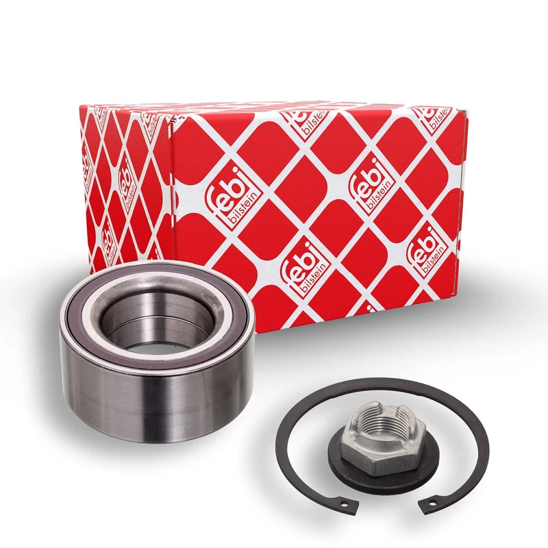 febi bilstein 102786 Wheel Bearing Kit with ABS sensor ring and additional parts, pack of one