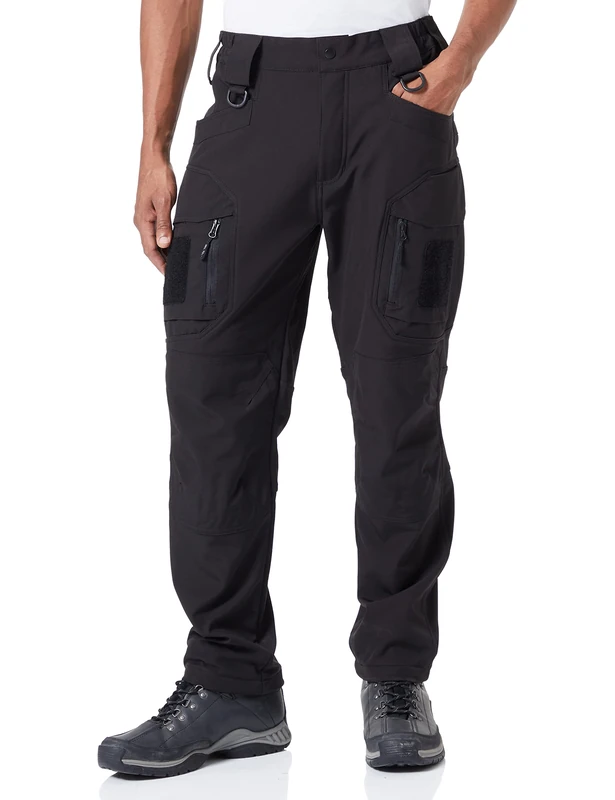 Mil-Tec Unisex Assault Pants, Black, M UK