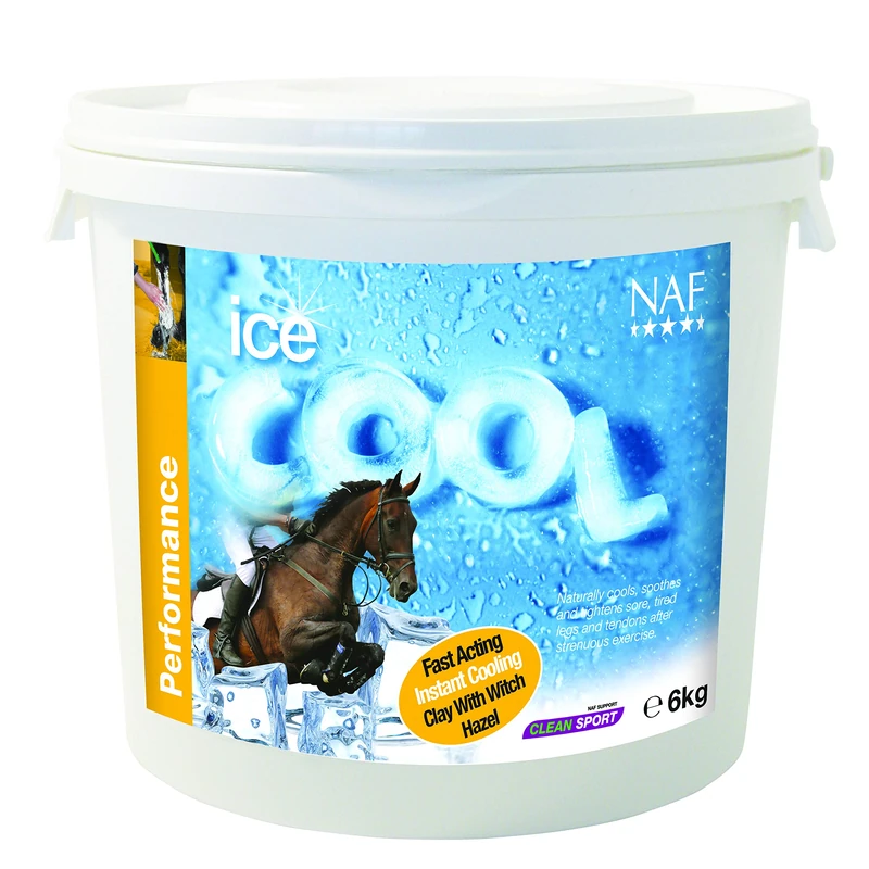 NAF Ice Cool 6kg – Rapid Cooling Clay for Horses’ Legs – Soothes, Refreshes & Supports Recovery Post-Exercise – With Natural Clays & Witch Hazel – Ideal for Hard-Working Horses - Image 1