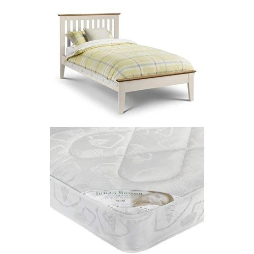 SALERNO SHAKER BED TWO TONE 90CM & PREMIER 90CM MATTRESS