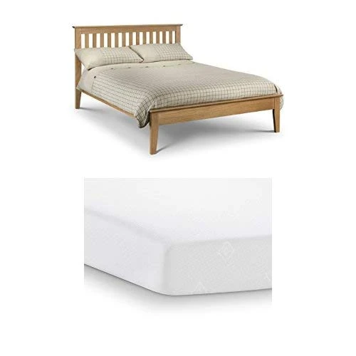 SALERNO SHAKER BED OAK 135CM & COMFY 135CM MATTRESS
