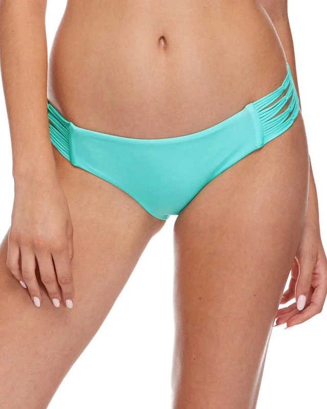 Body Glove Women's Ruby Solid Bikini Bottom Swimsuit, Smoothies Sea Mist, Large