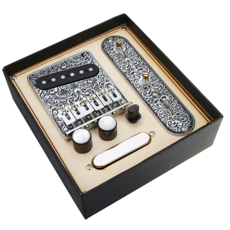 Alnicov Guitar Control Plate Bridge Pre-Wired for Electric Guitar Telecaster Parts - Image 1