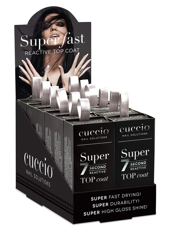 Cuccio Super 7 Second Top Coat 12 Bottles Kit