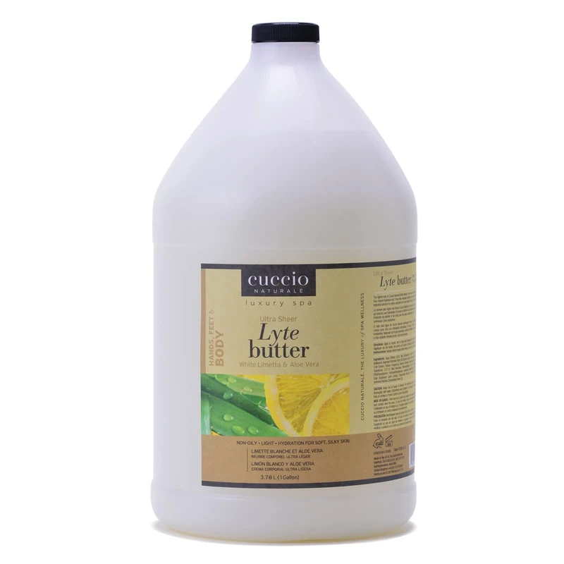 Cuccio Lyte Ultra Sheer Body Butter White Limetta and Aloe Vera