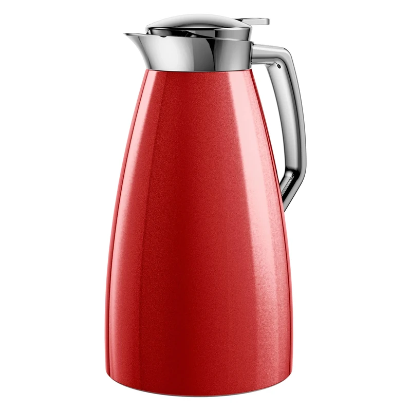 Emsa F4140300 Plaza, ABS Plastic Thermos Flask 1 L Red