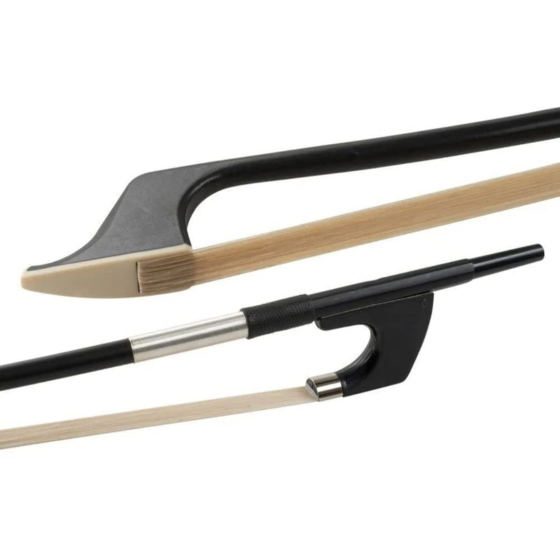 GLASSER double bass bow, fibre glass, Made in USA, G503SH-110, german model, nickel silver taping, for 1/10-1/16 double bass