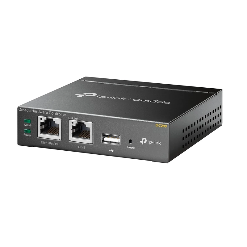 TP-Link OC200 Hybrid Cloud PoE Controller - Metal Enclosure - Real-time Monitoring - Plug and Play - USB for Automatic Backup