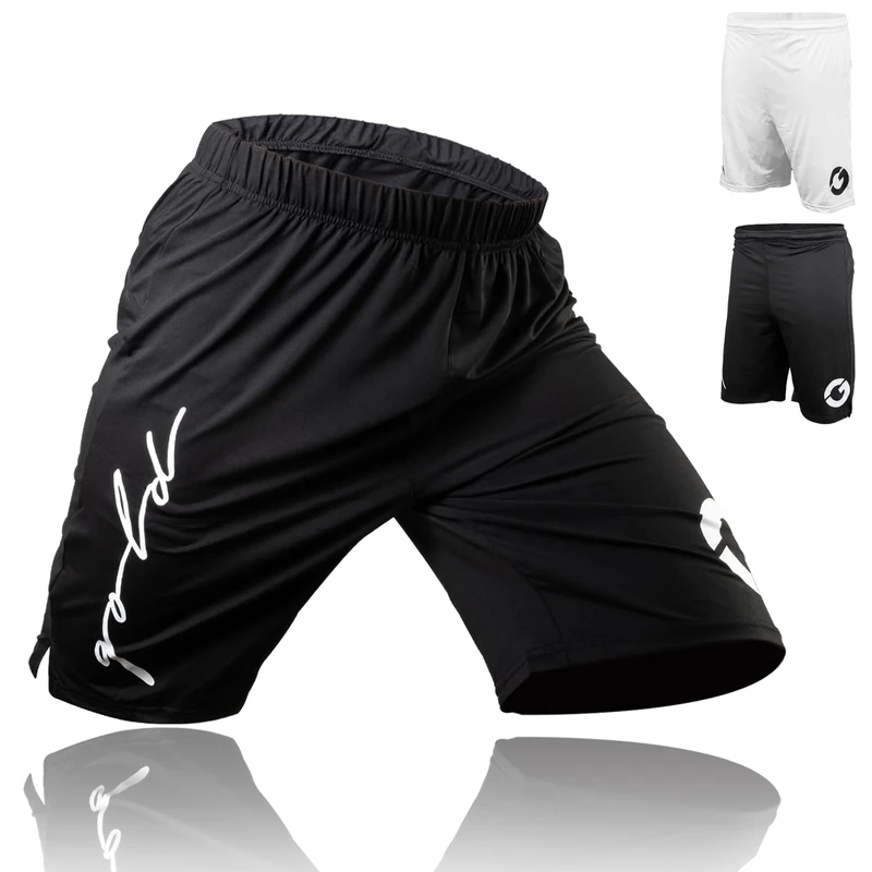Gold BJJ Jiu Jitsu Shorts - IBJJF Approved No Gi Fight Short Grappling, MMA, Wrestling, Muay Thai & Boxing (Small)