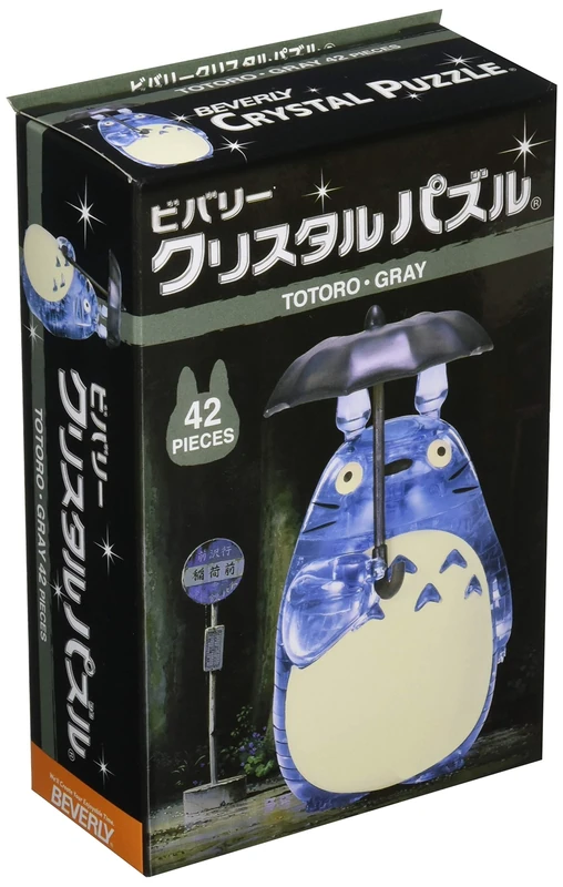 Beverly 42 Piece Totoro 3D Crystal Puzzle - Grey