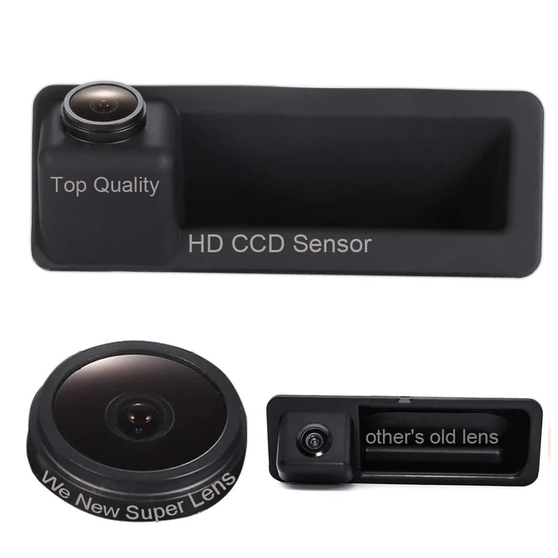 Dynavsal 1280x720 Pixel 1000TV Lines Super HD Lens Night Vision Backup Camera,Trunk handlle Rear View Camera for BMW E60 E61 E70 E71 E72 E82 E88 E84 E90 E91 E92 E93 320Li 530i F10 F11 F25 F30 E39 E53