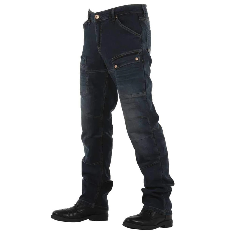 Overlap Sturgis Men's Jeans, Grey/Blue, Size 38