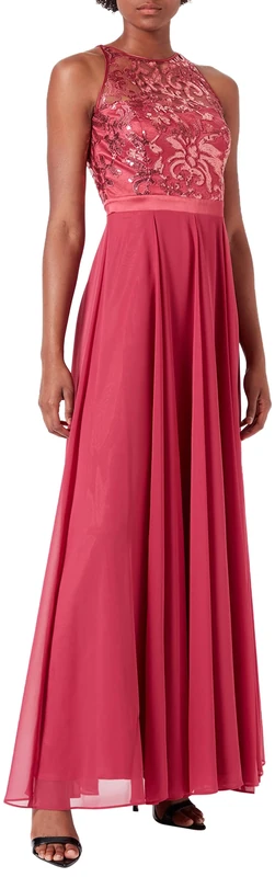 Vera Mont Women's 0029/4825 Party Dress, Red (Light Cranberry 4288), 16 (Size: 42)