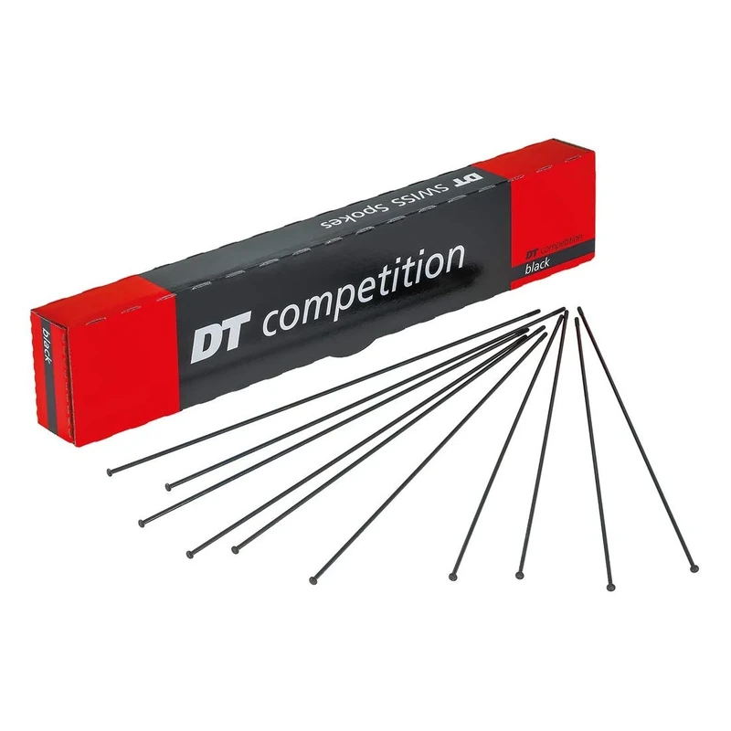 DT Swiss Competition Straight Pull Spokes 14/15 g = 2/1.8 mm box 100, black 304 mm