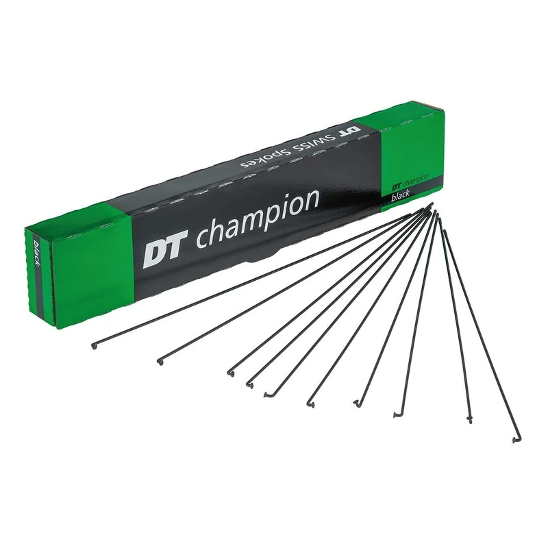 DT Swiss Champion black spokes 14g = 2mm box 100, 290 mm