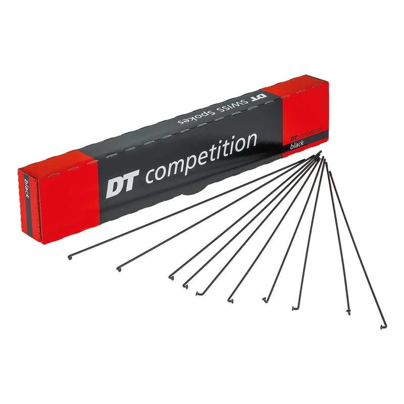 DT Swiss Competition black spokes 14/15 g = 2/1.8 mm box 100, 288 mm